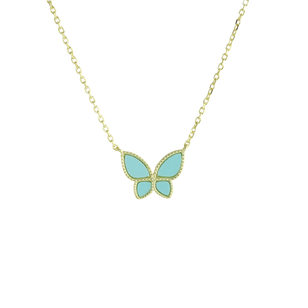 ENAMEL BUTTERFLY NECKLACE