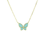 ENAMEL BUTTERFLY NECKLACE