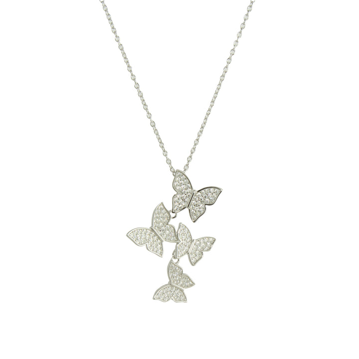 Dangling butterflies necklace