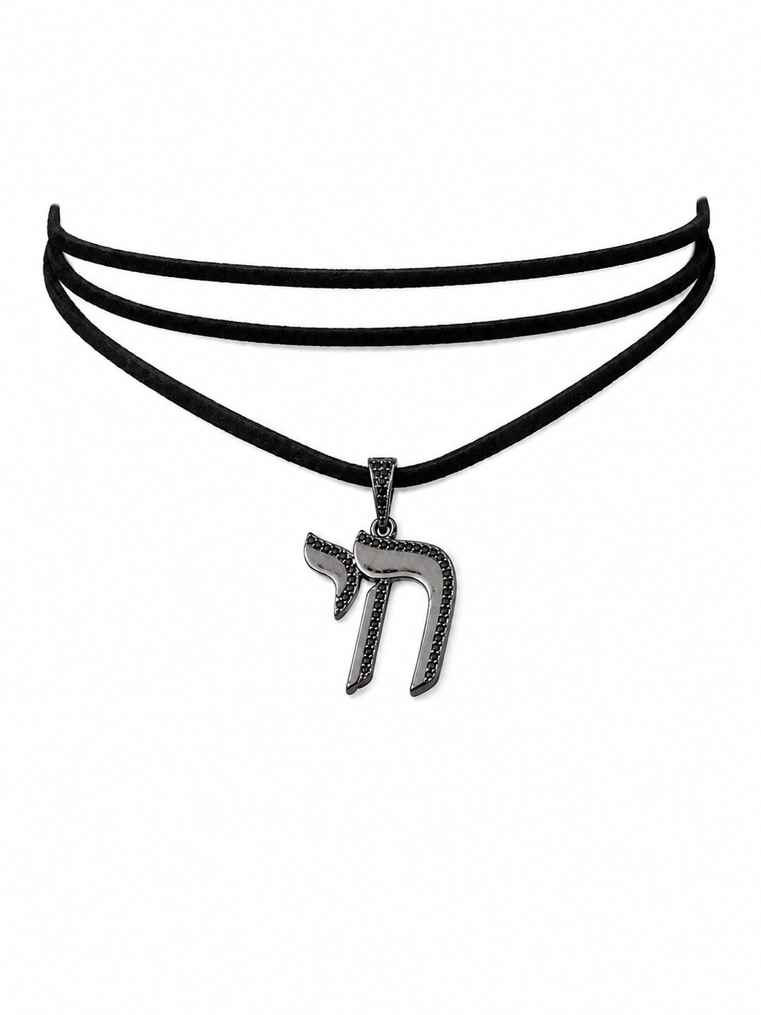 BLACK CHAI SUEDE WRAP CHOKER