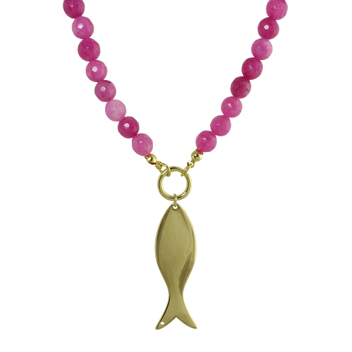 FLAT GOLDFISH BEAD NECKLACE