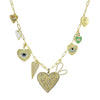 Big heart charm necklace 