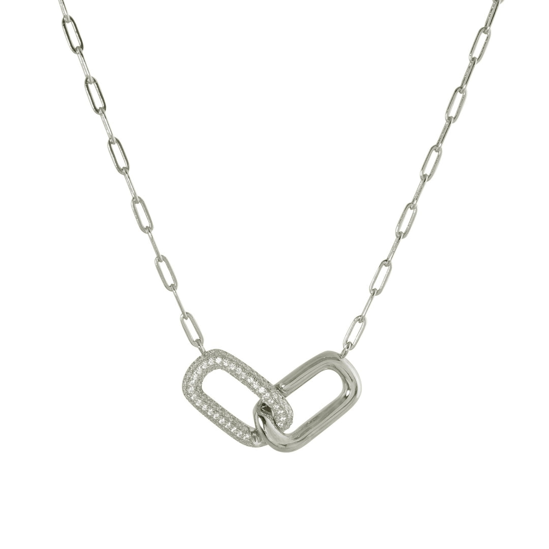 PAVÈ DOUBLE LINK NECKLACE