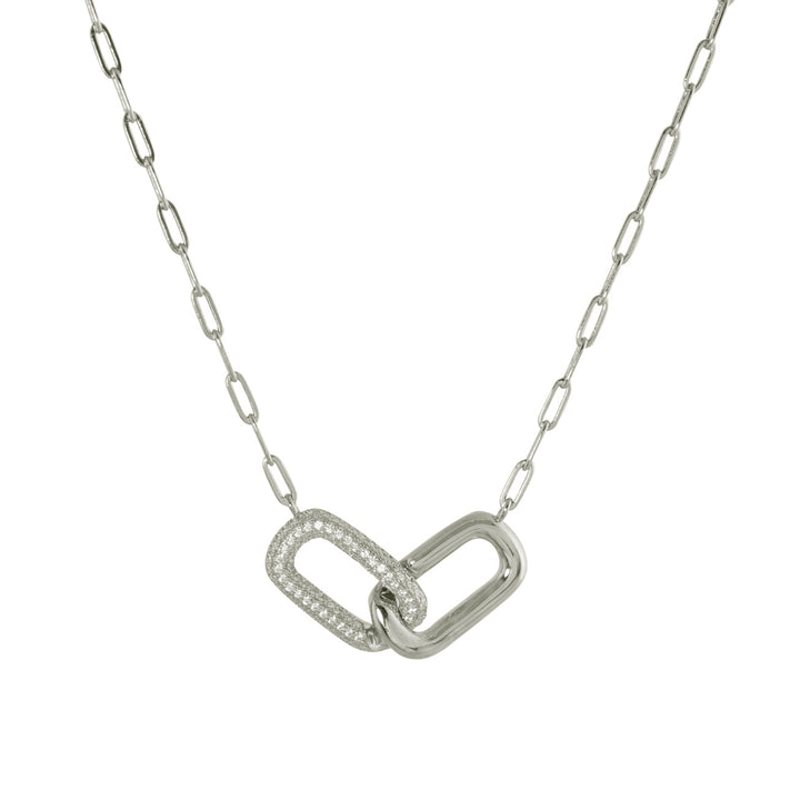 PAVÈ DOUBLE LINK NECKLACE