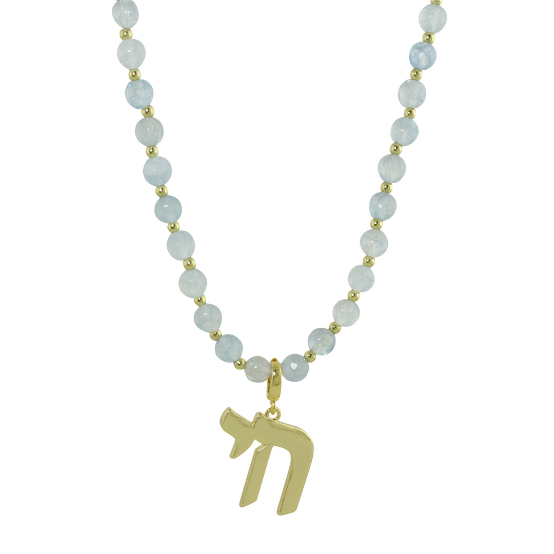 LONG PASTEL BEAD CHAI NECKLACE
