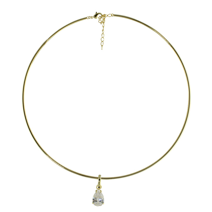HARD WIRE PENDANT NECKLACE