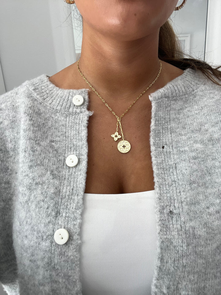 DOUBLE DROP CLOVER LARIAT