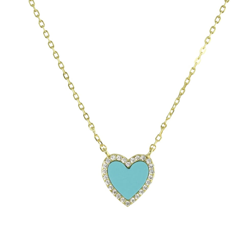 ENAMEL HEART NECKLACE