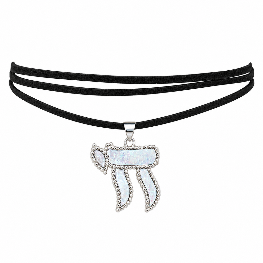 BEAD CHAI WRAP CORD CHOKER