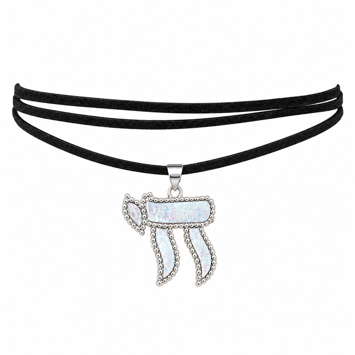 BEAD CHAI WRAP CORD CHOKER
