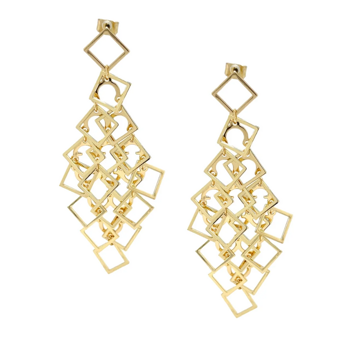RHOMBOID CHANDELIER EARRINGS