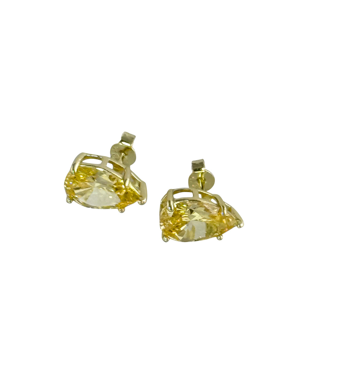 LARGE PEAR STUD EARRINGS