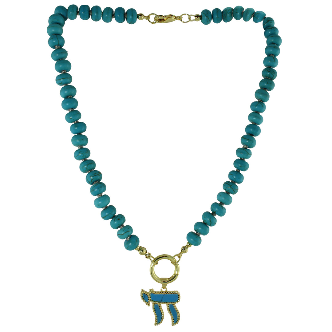 COLOR BEAD CHAI NECKLACE