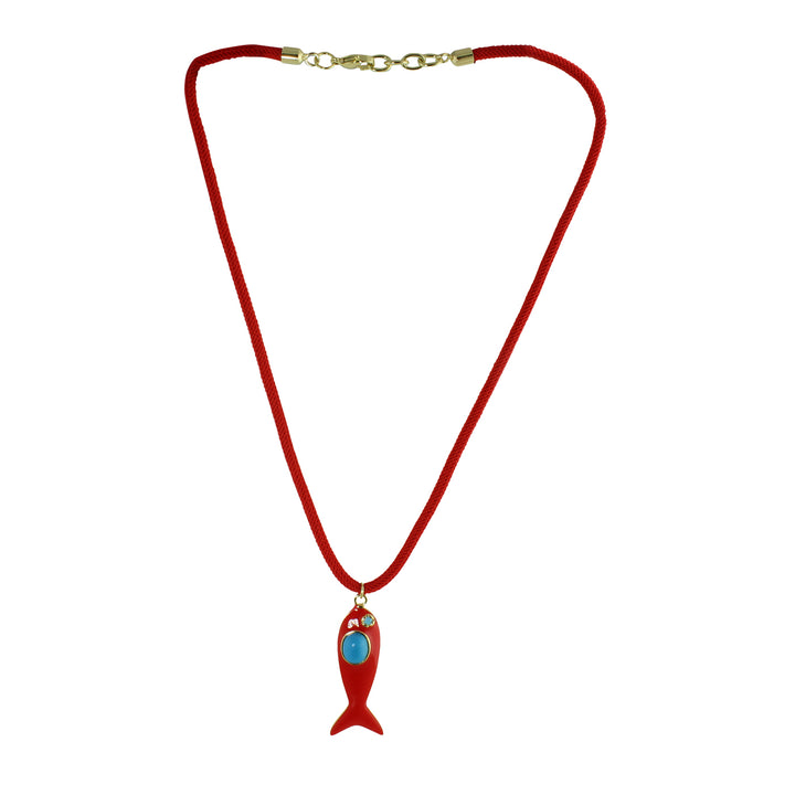 COLOR FISH CORD NECKLACE