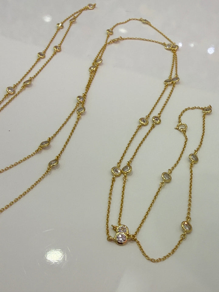 DIAMOND STATION NECKLACE