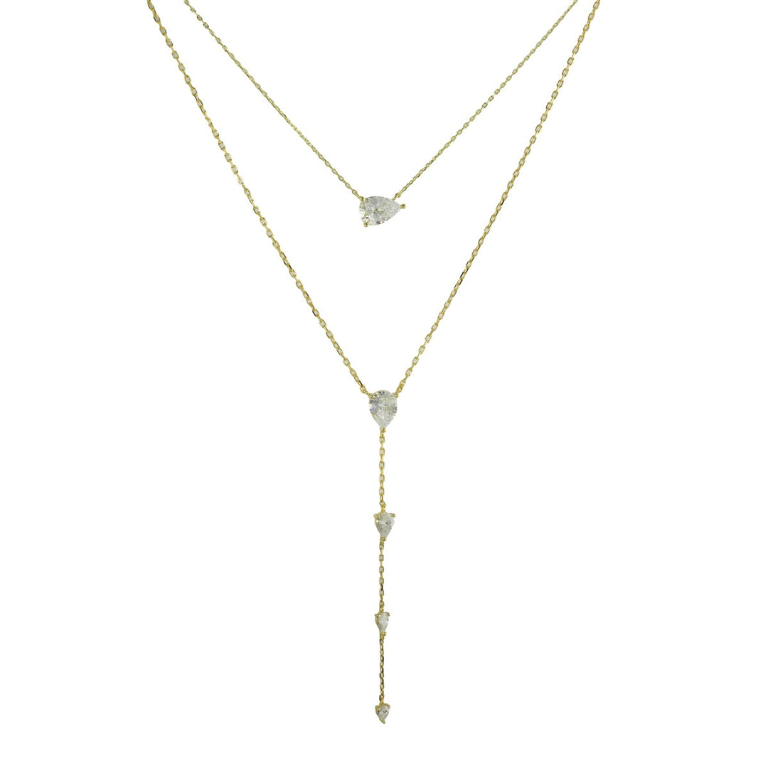 PEAR CHOKER LARIAT SET