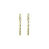 THIN CZ RECTANGLE EARRINGS