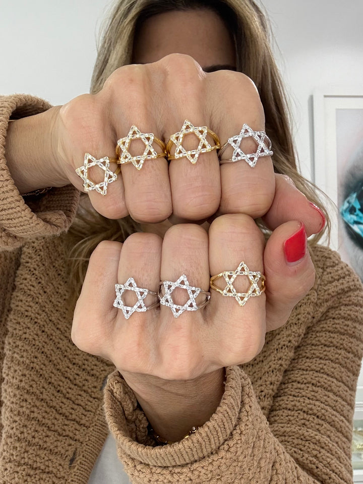 popular star of david ring