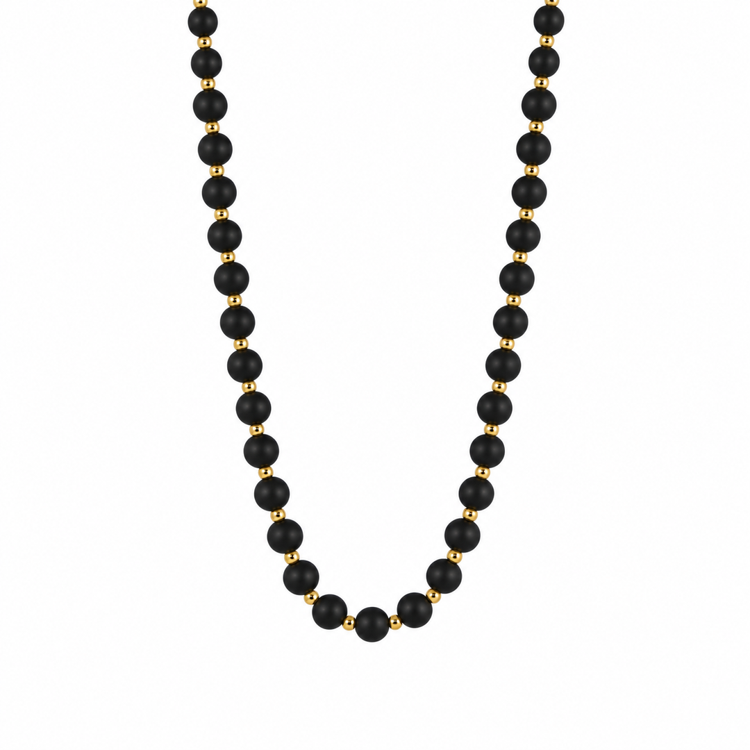 LONG COLOR BEAD NECKLACE