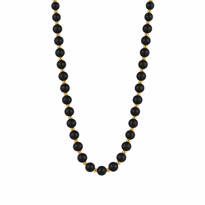 LONG COLOR BEAD NECKLACE