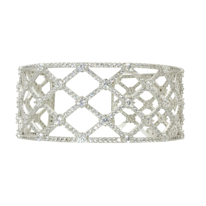 Wide marquis diamond cuff 