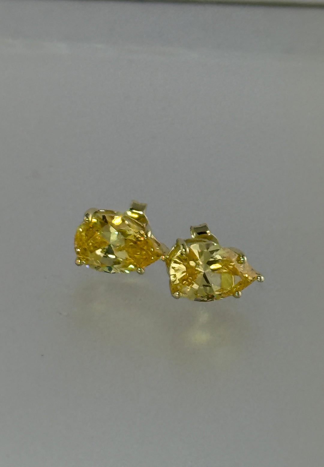 LARGE PEAR STUD EARRINGS