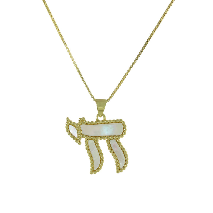 BEAD BORDER CHAI NECKLACE