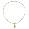 SOFT WIRE BIG CANARY SOLITAIRE NECKLACE