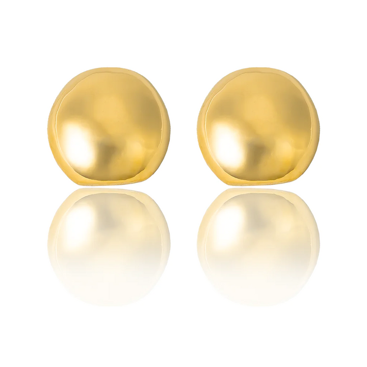 jumbo dome stud earrings