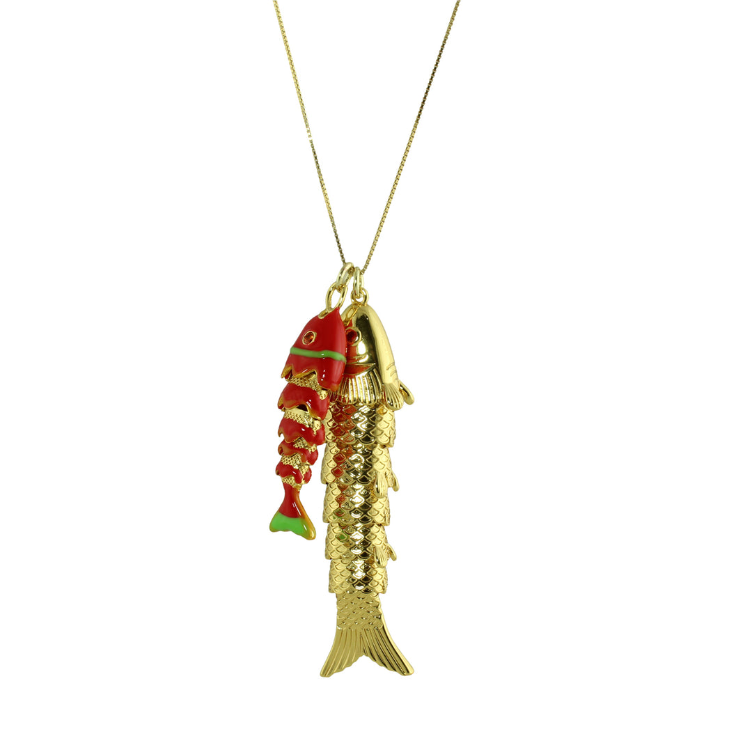 LONG LINK FISH NECKLACE