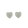 PAVÈ DOME HEART STUD EARRINGS