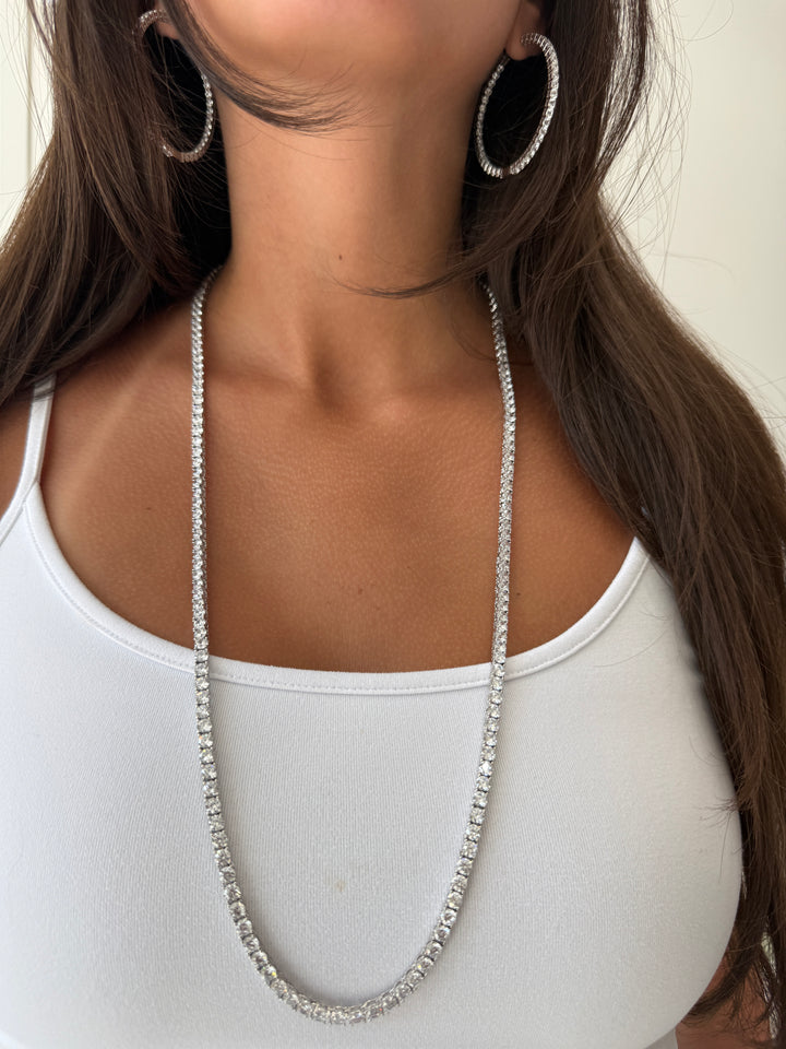 LONG TENNIS NECKLACE