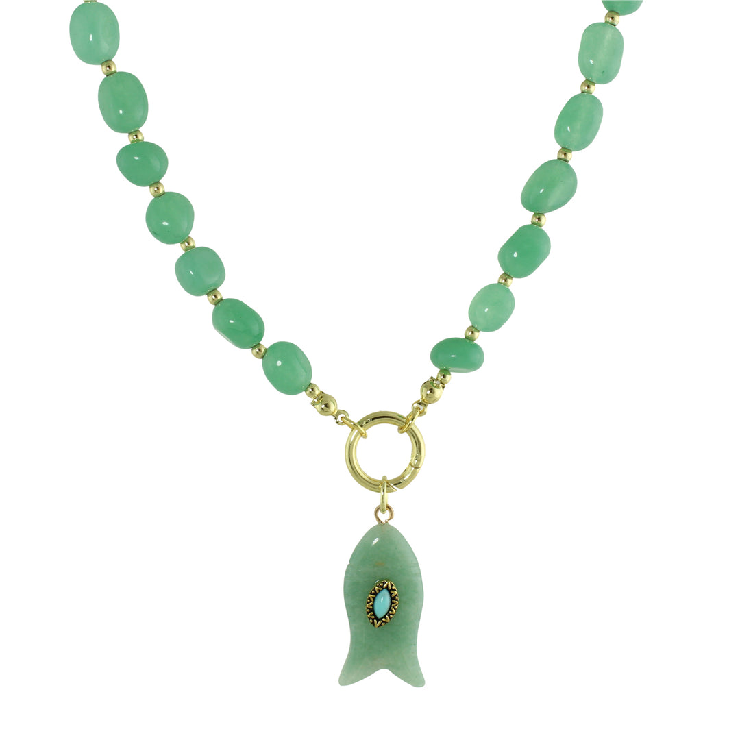 COLOR FISH BEAD NECKLACE