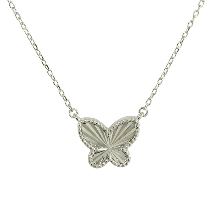 MINI FLUTED BUTTERFLY NECKLACE