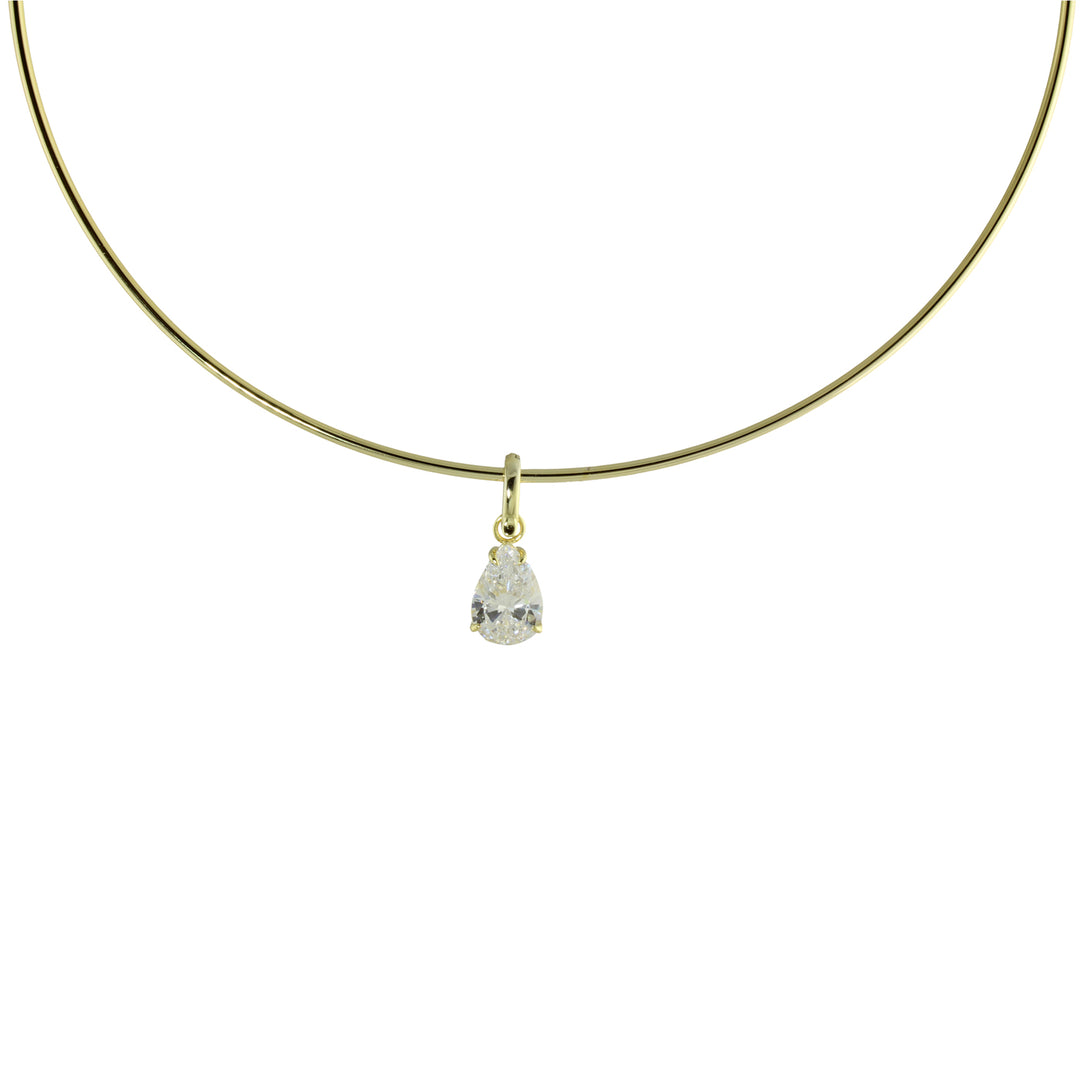 HARD WIRE PENDANT NECKLACE