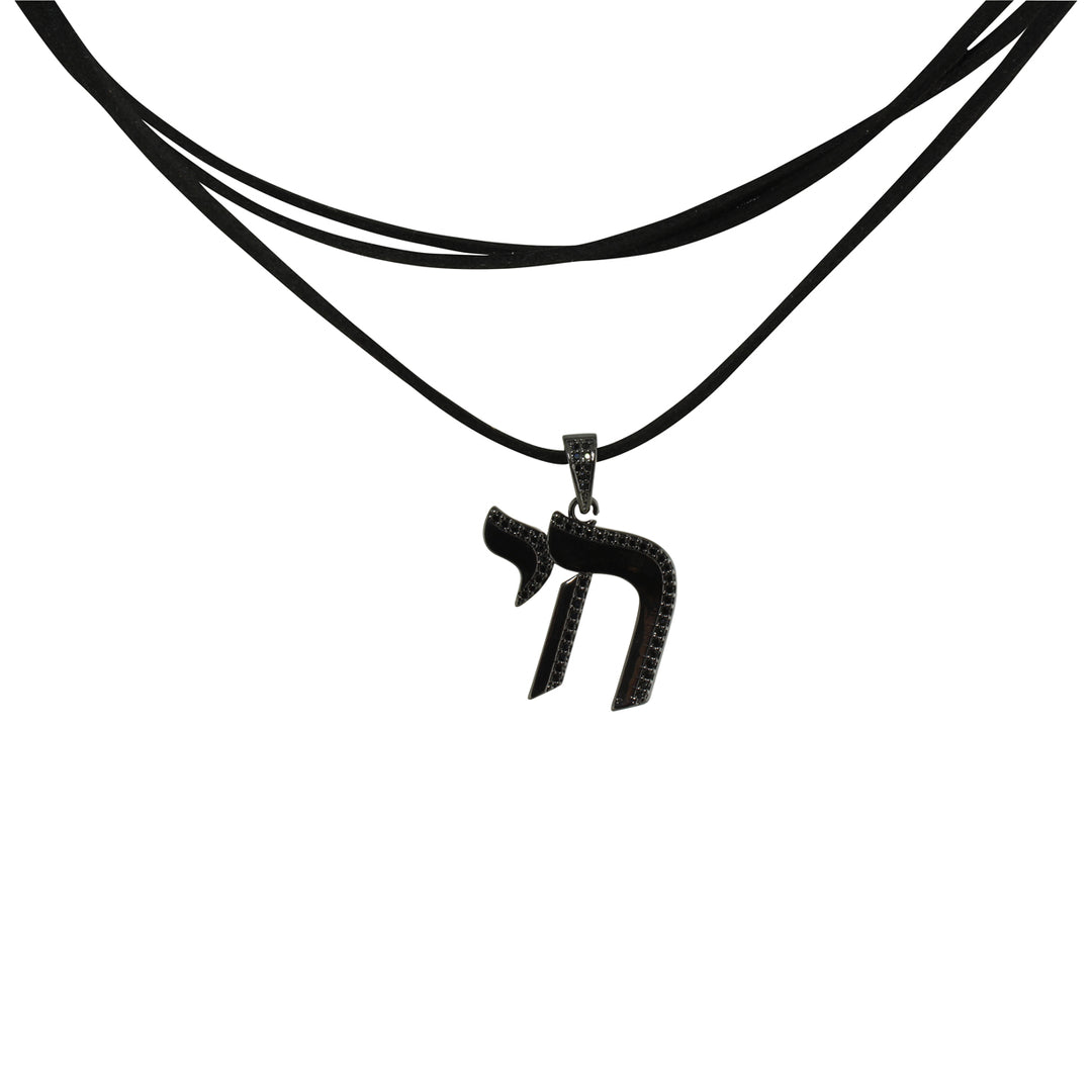 BLACK CHAI SUEDE WRAP CHOKER