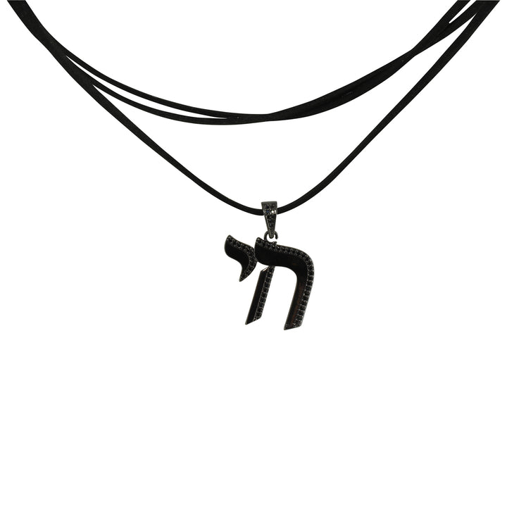 BLACK CHAI SUEDE WRAP CHOKER