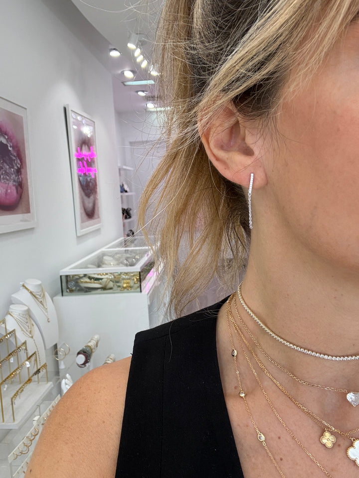 BAR &amp; CHAIN  EARRINGS