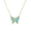 Turquoise butterfly necklace