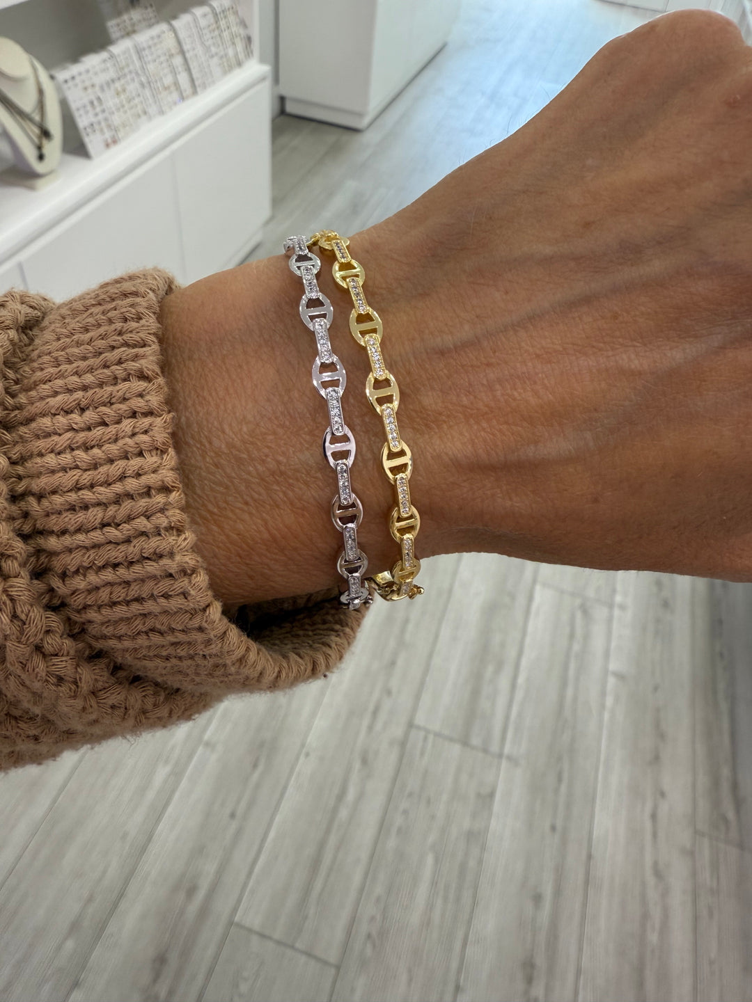PAVÈ MARINER LINK BANGLE