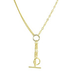 SPLIT CHAIN TOGGLE LARIAT NECKLACE