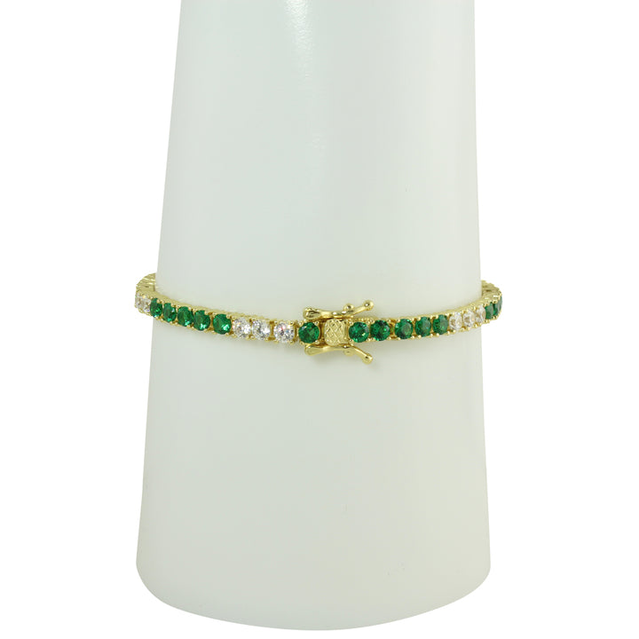 DIAMOND &amp; RUBY TENNIS BRACELET