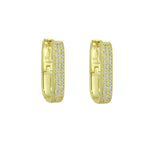 PAVÈ RECTANGLE EARRINGS