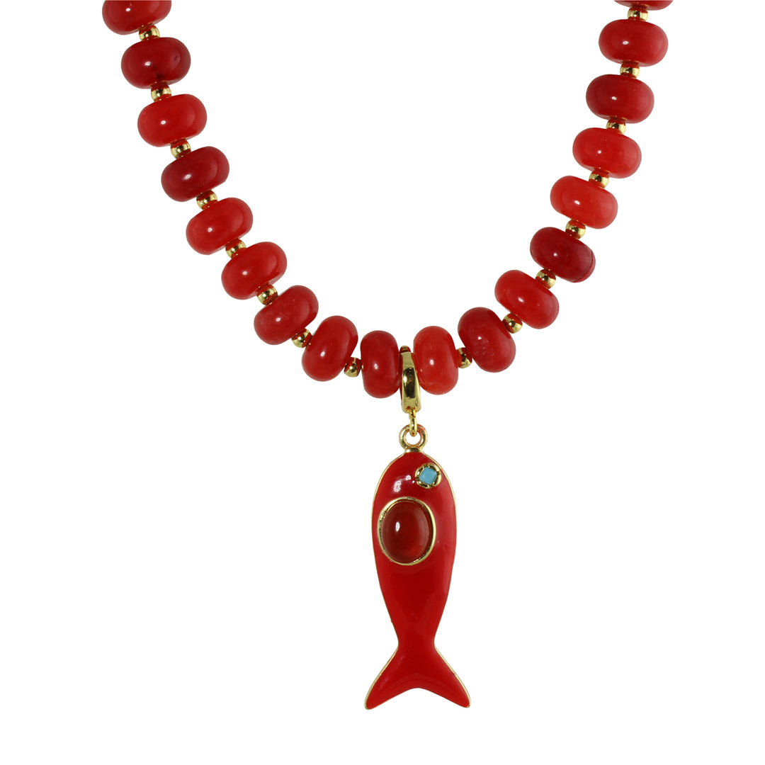 COLOR FISH BEAD NECKLACE