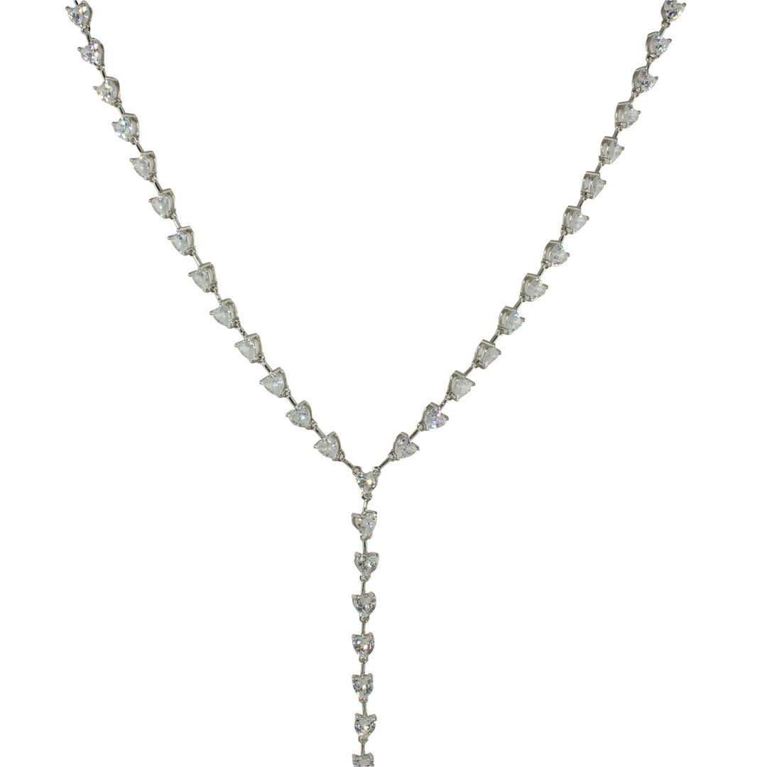 DIAMOND HEART LARIAT NECKLACE