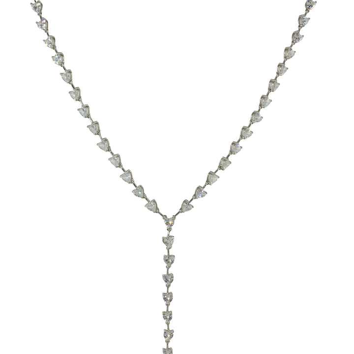 DIAMOND HEART LARIAT NECKLACE