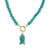 turquoise fish necklace