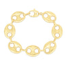 14K PUFFED MARINER BRACELET