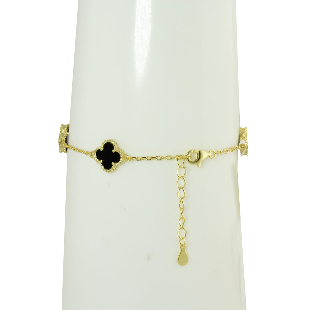 SMALL STATION COLOR CLOVER BRACELET