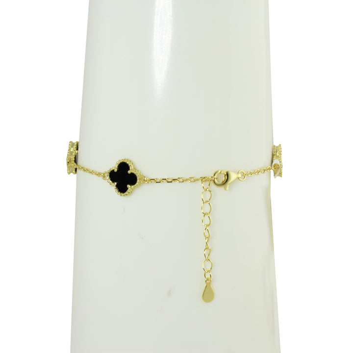 SMALL STATION COLOR CLOVER BRACELET